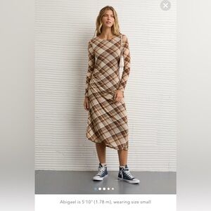 AE NWT Asymmetrical Hem Midi Dress- Small